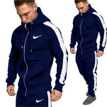Load image into Gallery viewer, 2 pieces Autumn Running tracksuit men Sweatshirt Sports Set Gym Clothes Men Sport Suit Training Suit Sport Wear